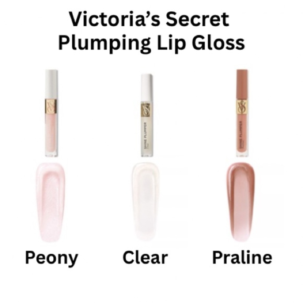 Victoria's Secret Shine Plumper Lip Gloss - Praline, Clear, Peony - You Choose